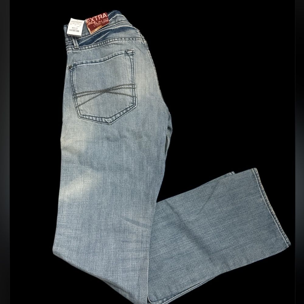 NWT EXPRESS MENS slim fit Rocco jeans sz 32w 32L